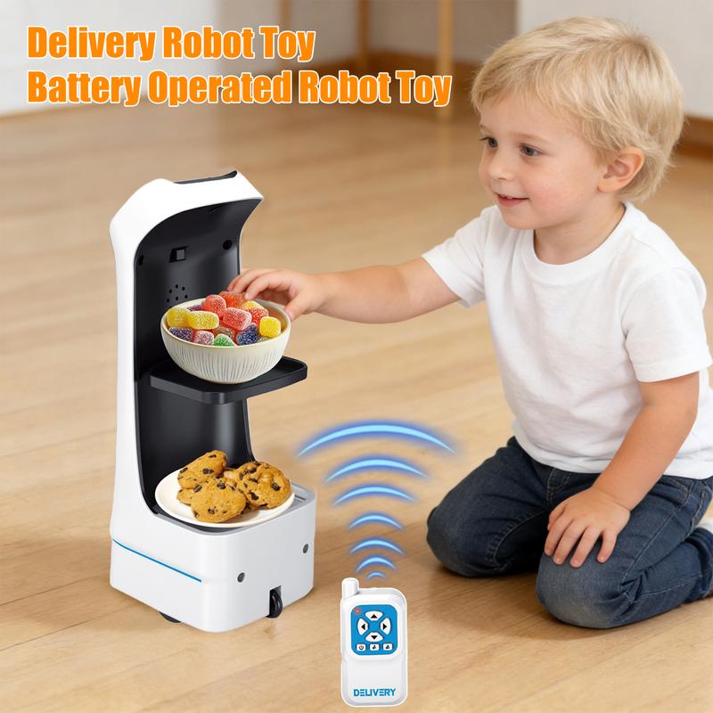 Robot giao đồ ăn điều khiển từ xa 2.4 GHz, robot đồ chơi điều khiển từ xa với…