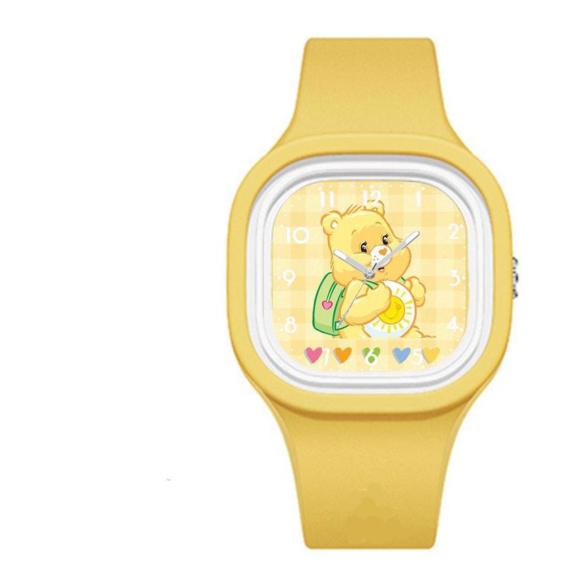 Product Introduction of Cartoon Bears Student Watches Soft Silicone Strap Kids Quartz Watches Waterproof Kids Watch 21