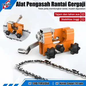 CASTA Alat Pengasah Rantai Gergaji Chainsaw Portable, Kepala Gerinda Aluminium Presisi, Cocok untuk Rantai 12–20 Inch, Praktis untuk Tukang Kayu & Pekebun