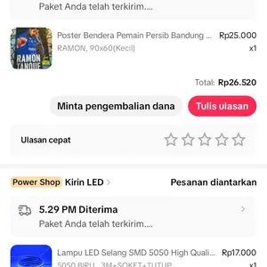 Poster Bendera Pemain Persib Bandung Bahan Kain