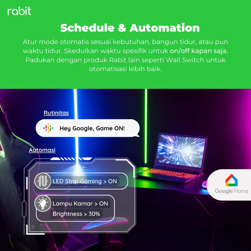 RABIT SMART LED STRIP COLOR CONTROLLER RGB CW WW ADAPTOR UP TO 10 METER