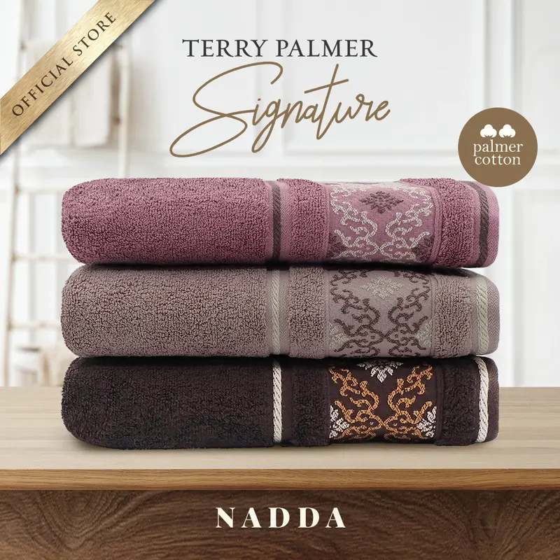 Handuk Terry Palmer Signature - Nadda - Handuk Mandi 70 x 140cm / 50 x 100cm / Handuk Wajah / Handuk Seserahan / Kado / Hadiah 0