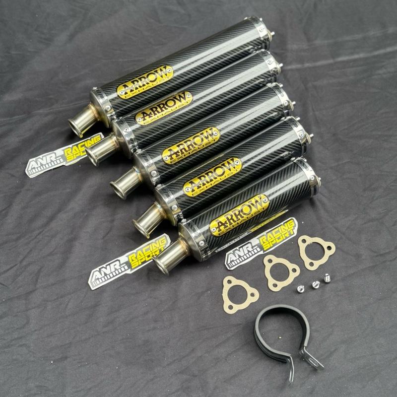 Knalpot Silincer Carbon Arrow Ninja R RR 2tak dengan Klem dan Baud 3 - PNP