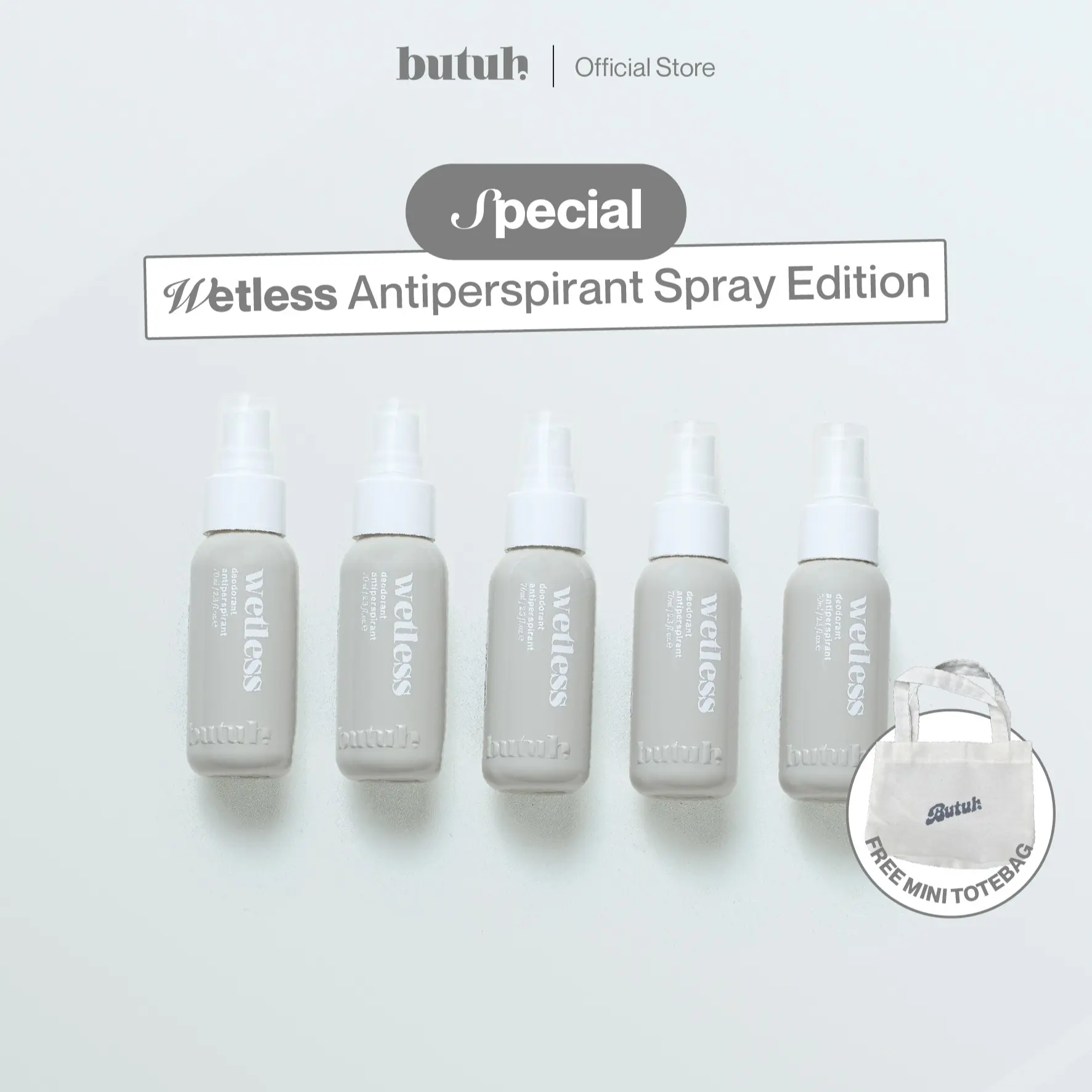 [Bundle Wetless free Pouch] Butuh Deodorant