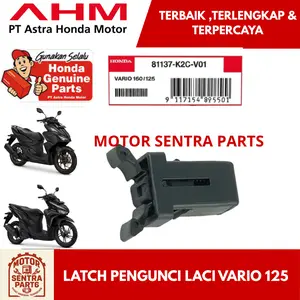 Latch Pengunci Laci Motor Vario 160 & Vario 125 New K2S K2V 81137-K2C-V01 ABS Tebal Presisi Tinggi AHM - Motorcycle