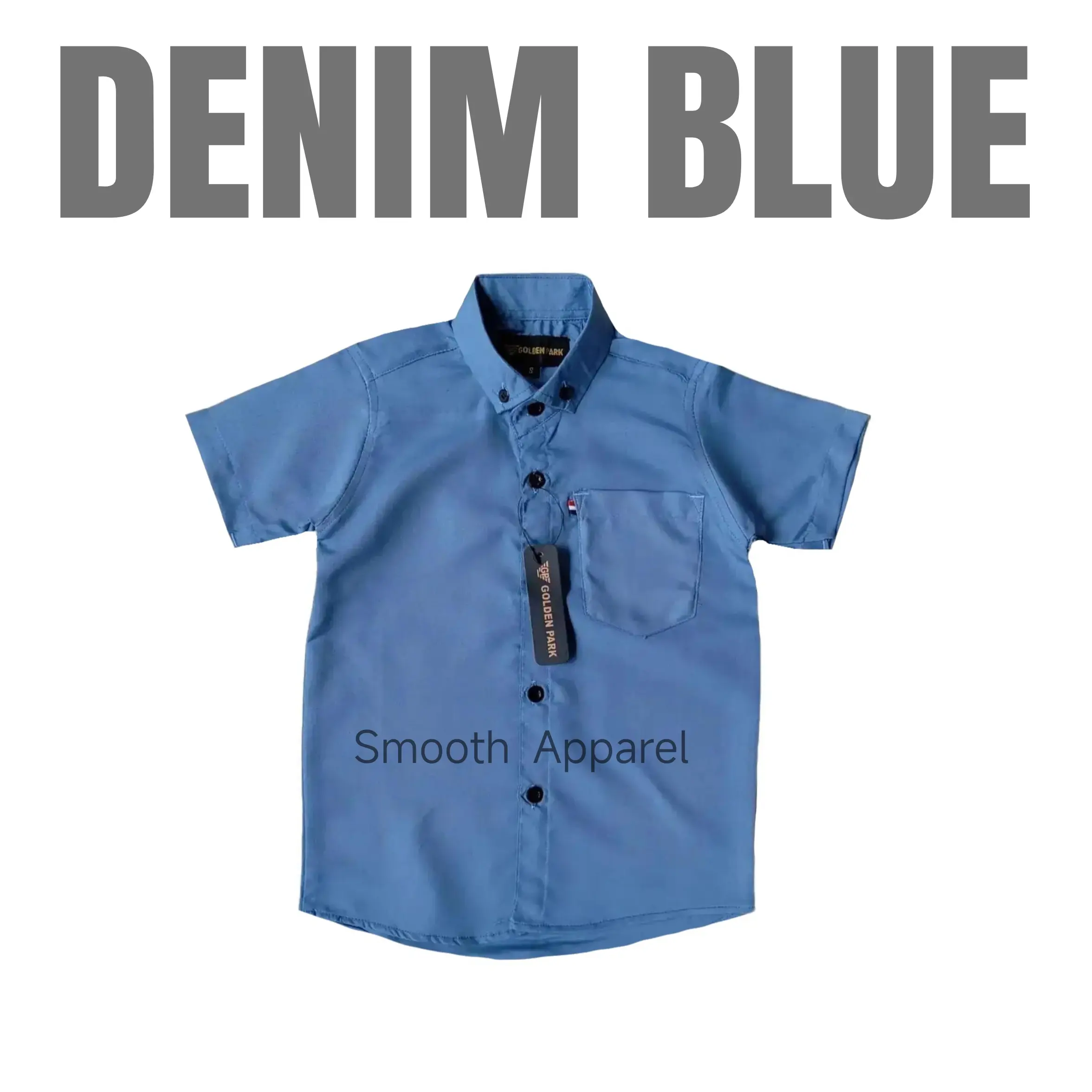Kemeja Anak Denim Laki-Laki Model Terbaru Ukuran 1-13 Tahun (Denim Shirt Kids) - Fashion