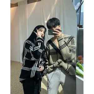 CARDIGAN RAJUT MINGYU JAEHYUN SEVENTEEN MOTIF KOTAK Rajut PREMIUM WANITA  STORE09 MURAH