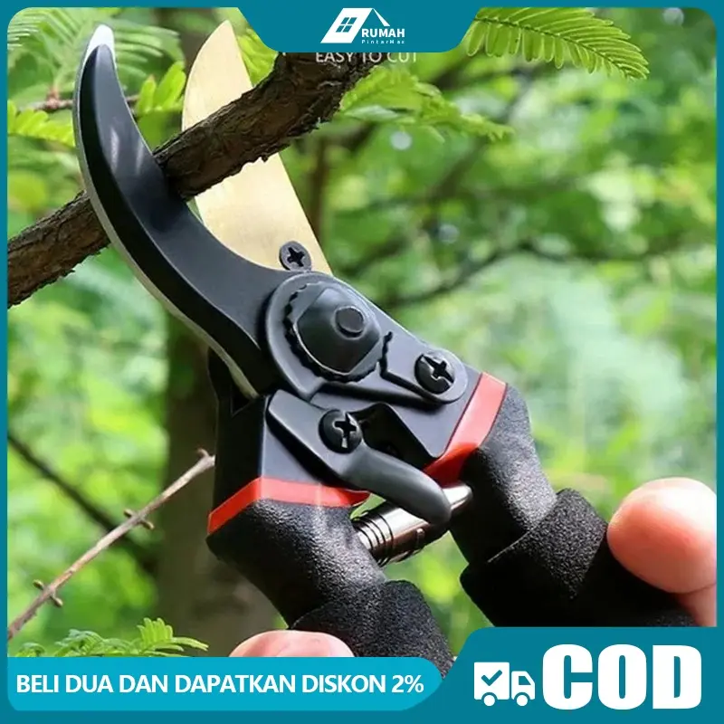 Gardening Pruning Shears High Carbon Steel Scissors Garden Plant Scissors Branch Hands Pruner Cutter