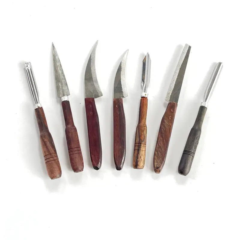 GARNISH SET TANPA DOMPET ISI 7||Pisau Garnish Ukir Buah Dan Sayur Tumpeng Carving 0