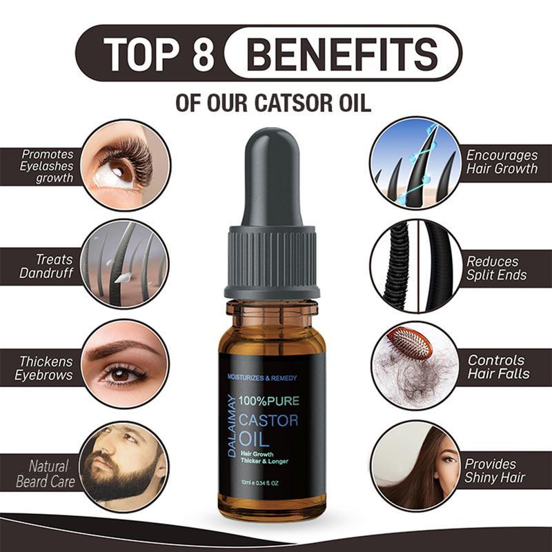 Product Introduction of 『BUY 1 TAKE 1』WINSHIP Natural Castor Oil Eyelash Growth Essential Oil Thick Hair Growth 10ml 31