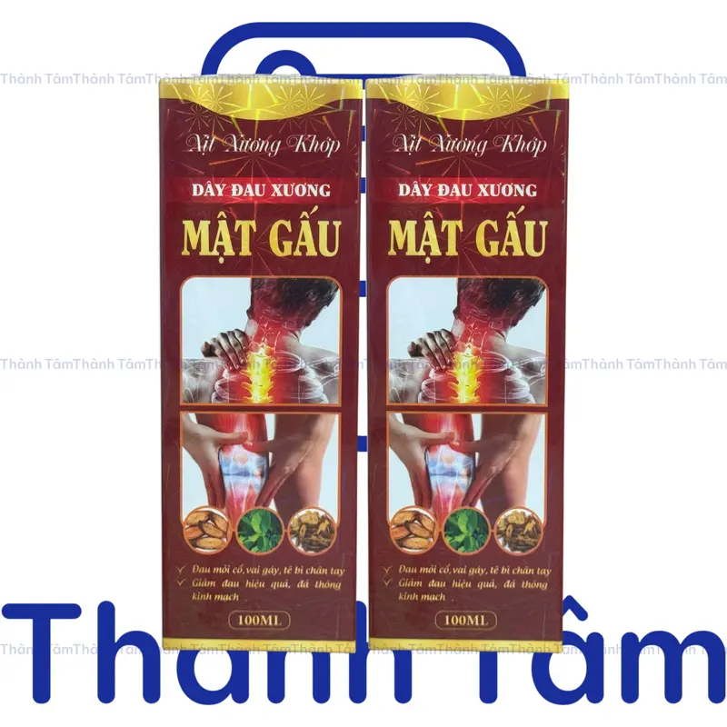 Combo 2 (Đỏ) Dầu thảo dược MẬT GẤU 100 ML Giảm Căng Cơ, Làm Ấm, Thoải Mái Khi Vận Động 0