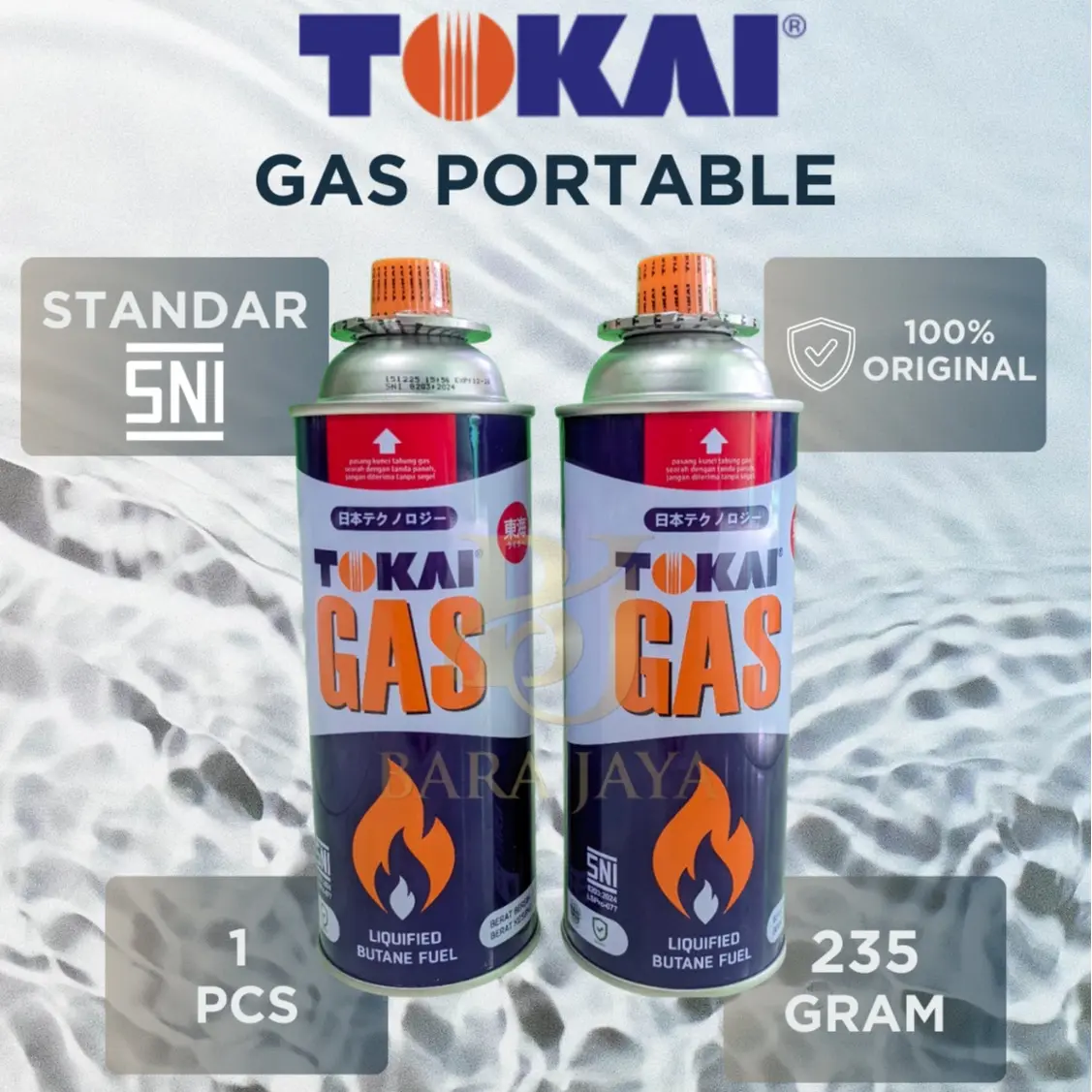 Gas Portable Tokai 235 Gram 100% Original
