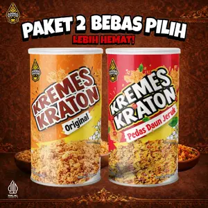 《PAKET 2 BEBAS PILIH》Kremes Kraton Ayam Original / Pedas Daun Jeruk / Keju / Tempe / Tempe Pedas / Jagung Bakar / Sapi Panggang / Mi Goreng