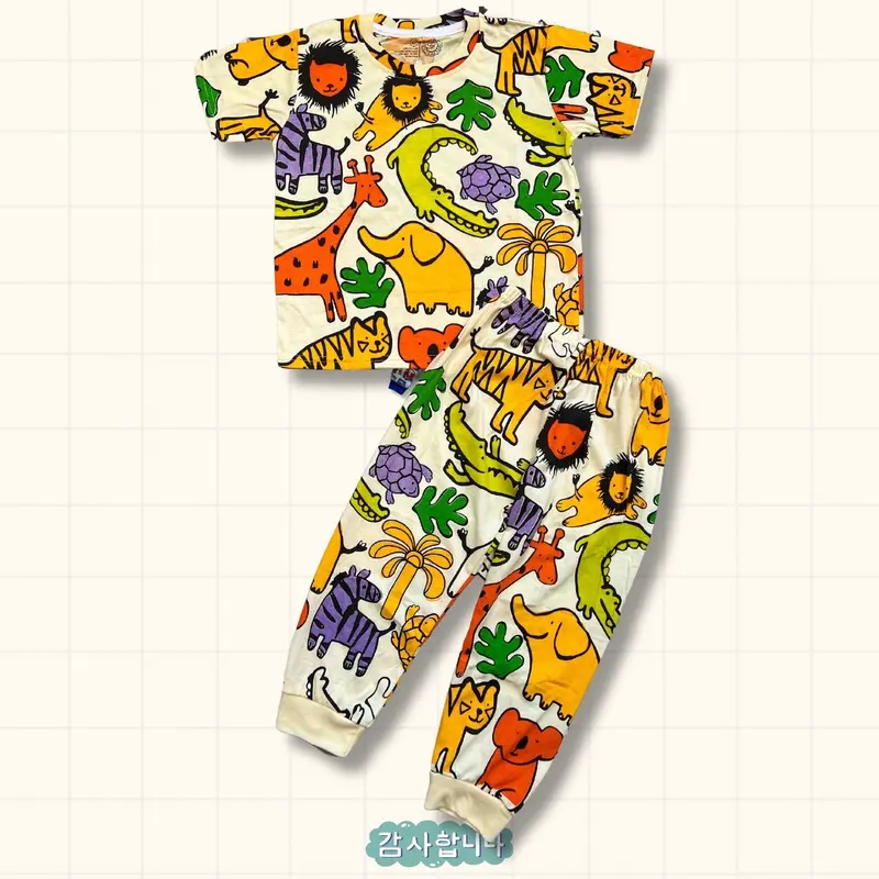 SETELAN ANAK FULLPRINT CP MOBIL CREAM BAJU ANAK LAKI LAKI Pakaian Anak printing Celana Panjang 2