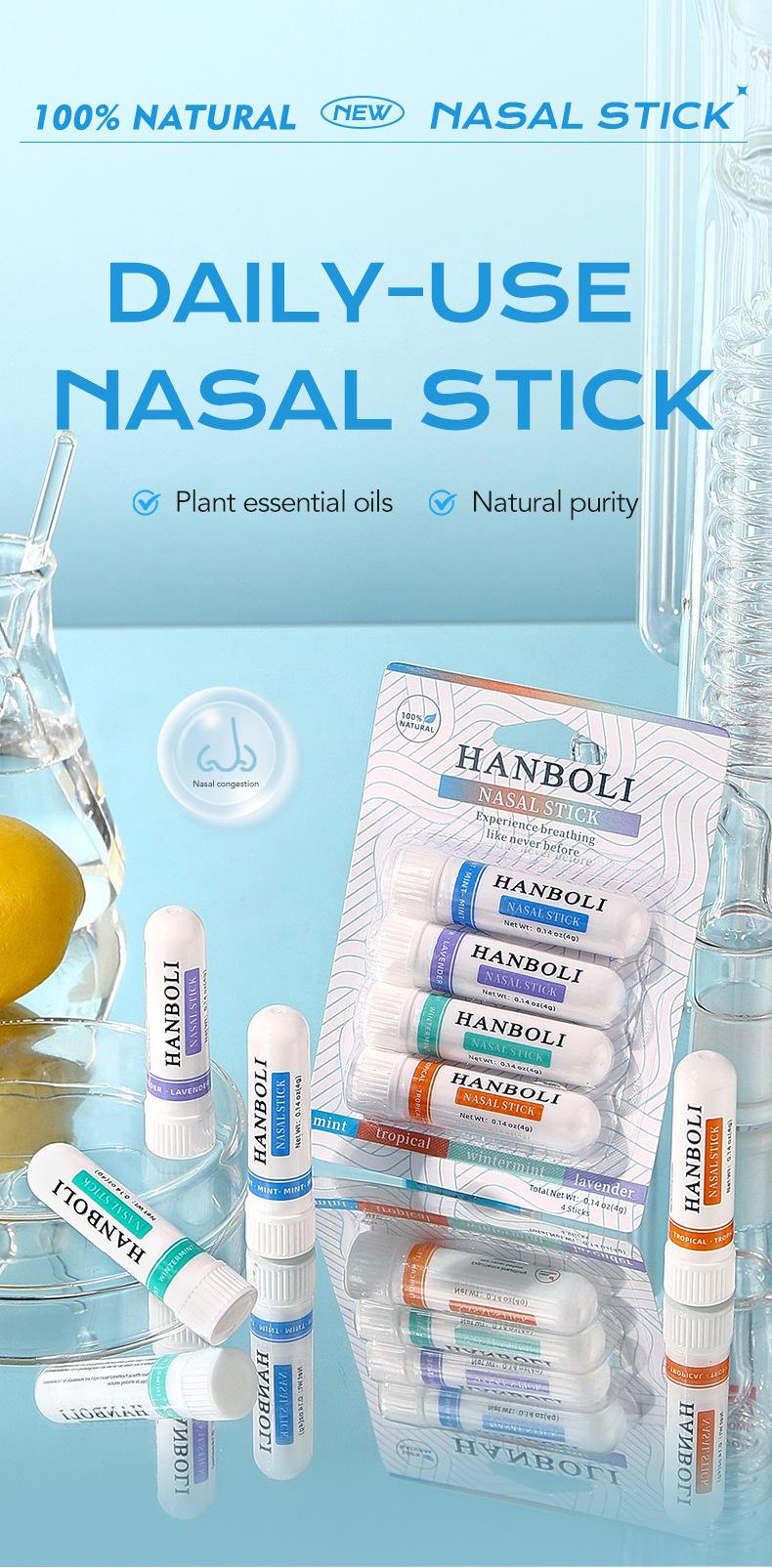 Product Introduction of 【COD】Han Boli Vitality Energy Bar Set Box Nasal Inhalation Refreshing and Refreshing Artifact to Prevent Dozing and Drowsiness While Driving Oral Comfort Cleansing 0