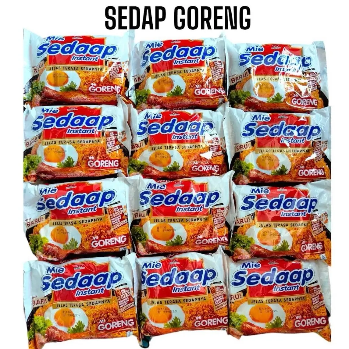 10 Bungkus Mie Sedaap Goreng 90gr - Mie Murah Instan Food