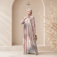 Gambar Shirinzein - Gamis Dress Terbaru 2026 Bahan Silk Busui & Wudhu Friendly Jumbo Haerumi - Coksu, L dari Shirin Zein Store Kab. Pati 1 Tokopedia