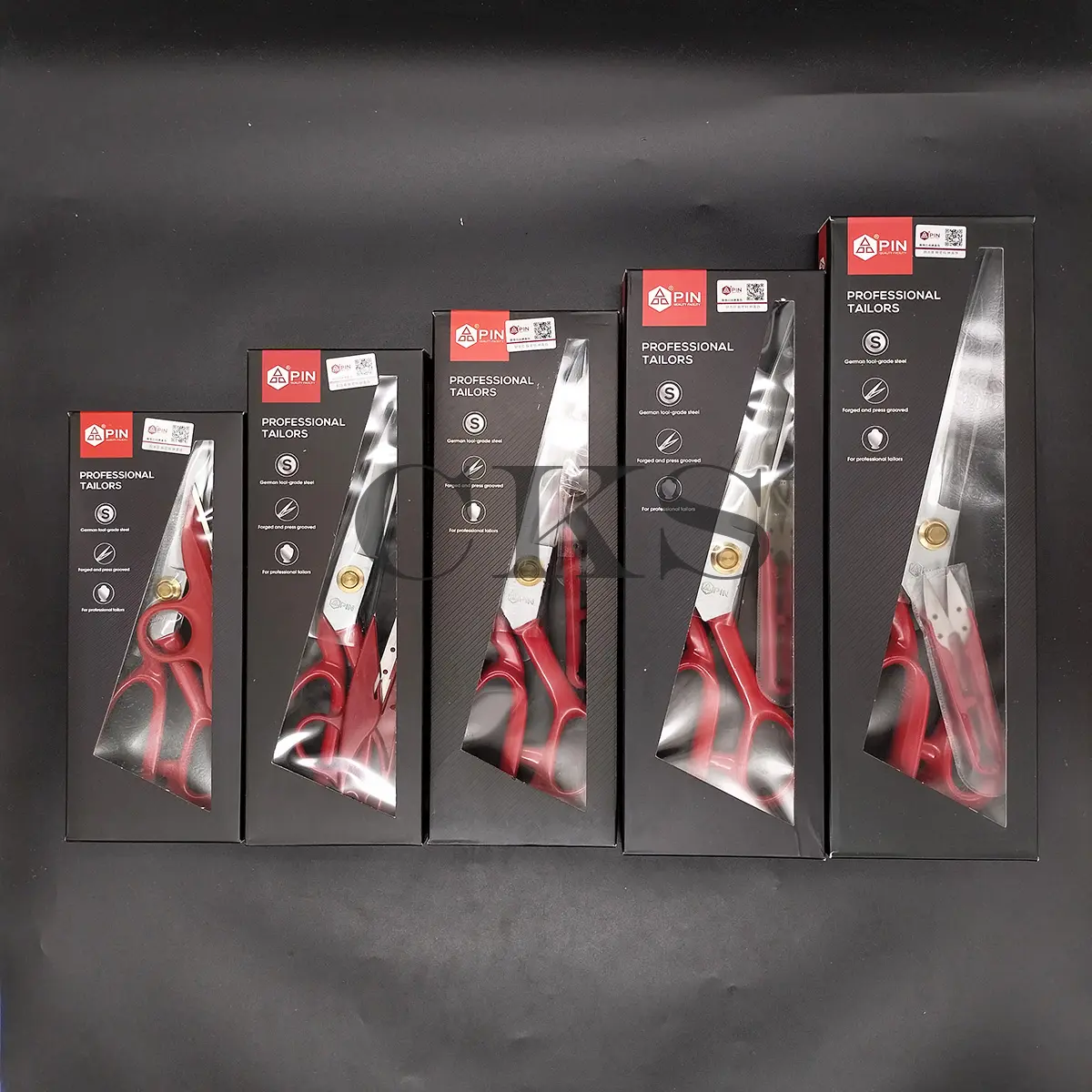 Gunting bahan / gunting potong bahan kain / gunting pin tailor merah