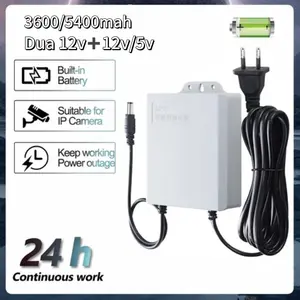 12V Sumber Daya Tak Terputus UPS Kehidupan Baterai Kamera Pemantauan Luar Ruangan Kecil 3M