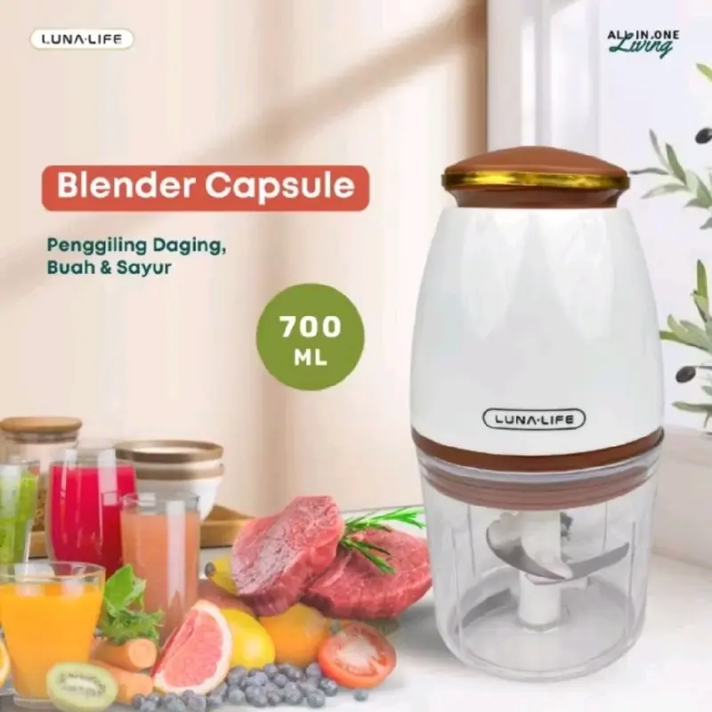 Chopper Blender Mini 700ml MFP7 LUNALIFE MFP-7 blade Processor