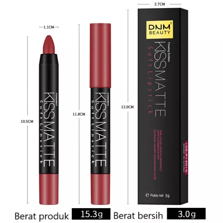 DNM LIPSTIK MATTE KISSMATTE SOFT LIPSTICK 531 2