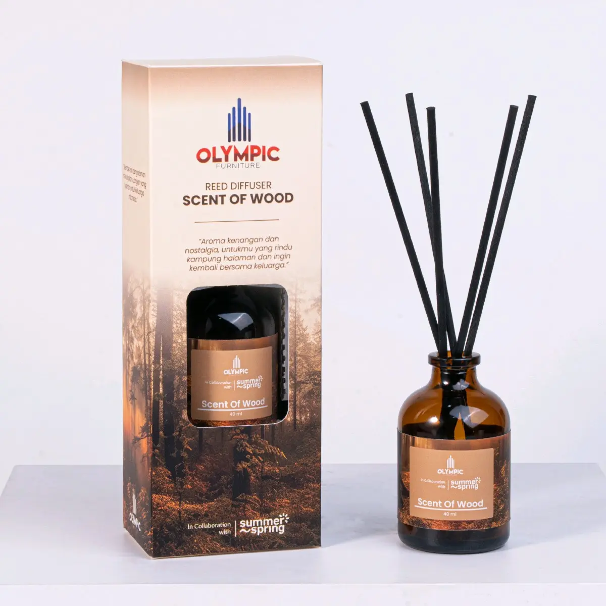 [ COD ] Reed Diffuser Summer Spring X Olympic Pengharum Ruangan Aromatherapy Scent of Wood