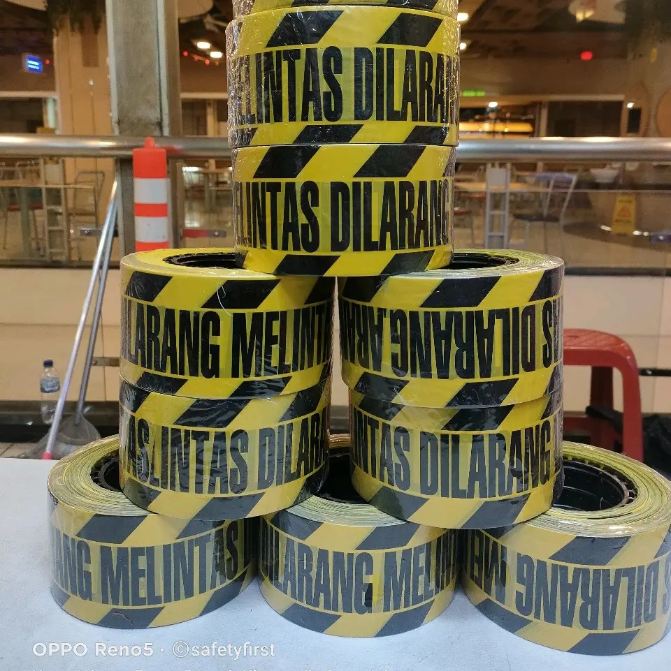 Barricade Tape Dilarang Melintas 3 inch x 300 meter - Police Line Dilarang Melintas 3 Inch 30 meter
