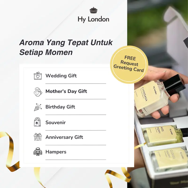 [HAMPERS LEBARAN] Hy London Parfum Wanita 3 Botol - Pink Moody, Chindaga, Clouds Happy, Valerie, Miss Poppy, dan Pink Poppy - Wangi Eau   De Parfume 6