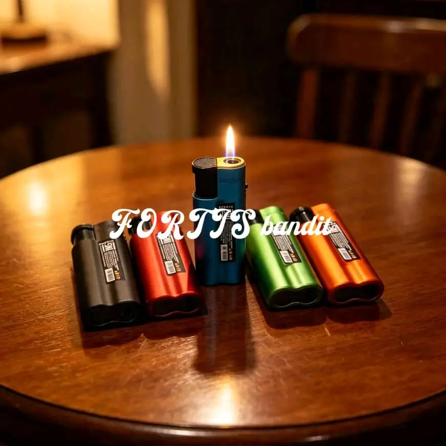 Fortis Korek Api Gas Bara Fortis Bandit FML 979 Refillable Praktis & Ekonomis untuk Penggunaan Sehari-hari
