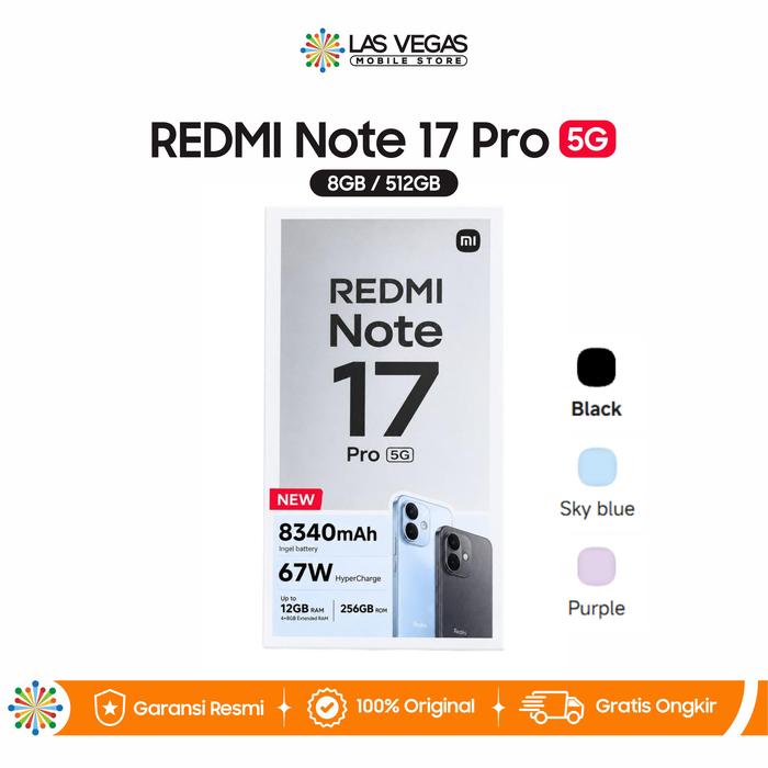 Pueple Notes Jual Xiaomi REDMI Note 17 Pro 5G 8GB/512GB | Garansi Resmi - Purple ...