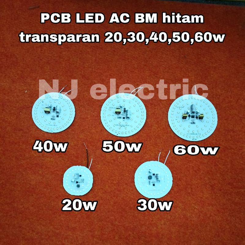 pcb led ac hitam transparan - Shop | Tokopedia