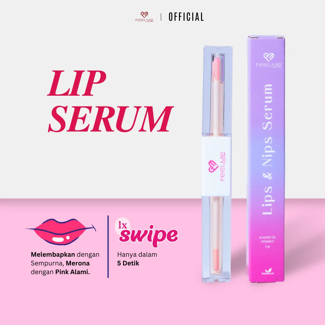 [New] FEELME - Lip Serum 5ml | Perawatan Bibir Gelap dan Kering Vitamin Almond