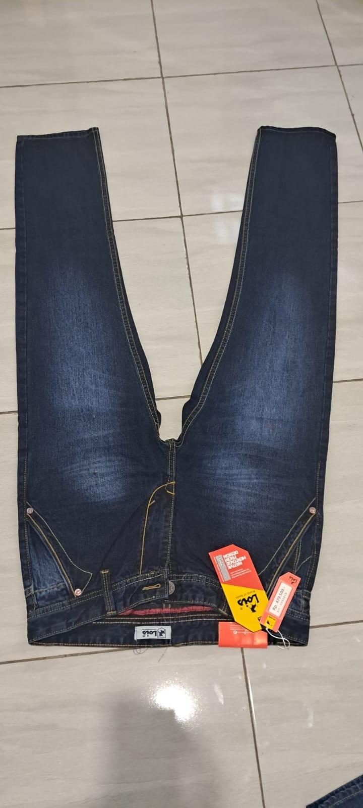 Product Introduction of TERBRU CELANA LOIS PREMIUM, HANYA 2 WARNA ORIGINAL Jeans Biru Nyaman Denim Panjang Cowok Keren Pria Tebal Standar Hitam Distro 11