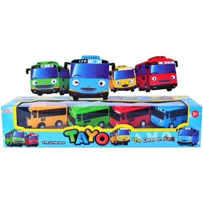 [TAYO] Mainan Anak Mobil Bus Tayo Set Ecer - Mobil Mobilan Pull Back 3
