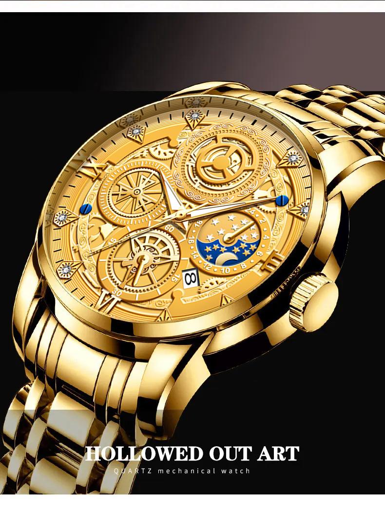 COD AIYISHI Jam Tangan Mewah Terbaru Tahan Air Men Watch Kalender Aktif BISA COD-2369