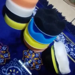 Set Busa Alat Poles Body Mobil 5 inch/125mm  Busa Pad Velcro Spons Mesin Poles Car Mobil motor bisa pakai mesin bor biasa atau tanpa kabel Baut M10 3 inch 4 inch
