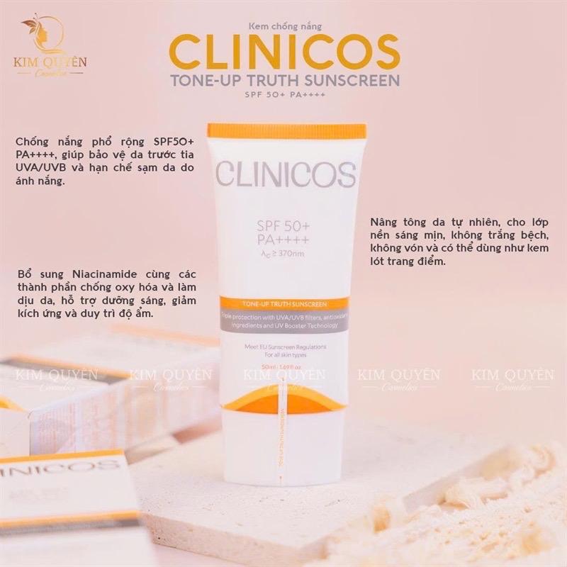 Kem Chống Nắng Nâng Tông Tự Nhiên CLINICOS Tone-Up Truth Sunscreen
