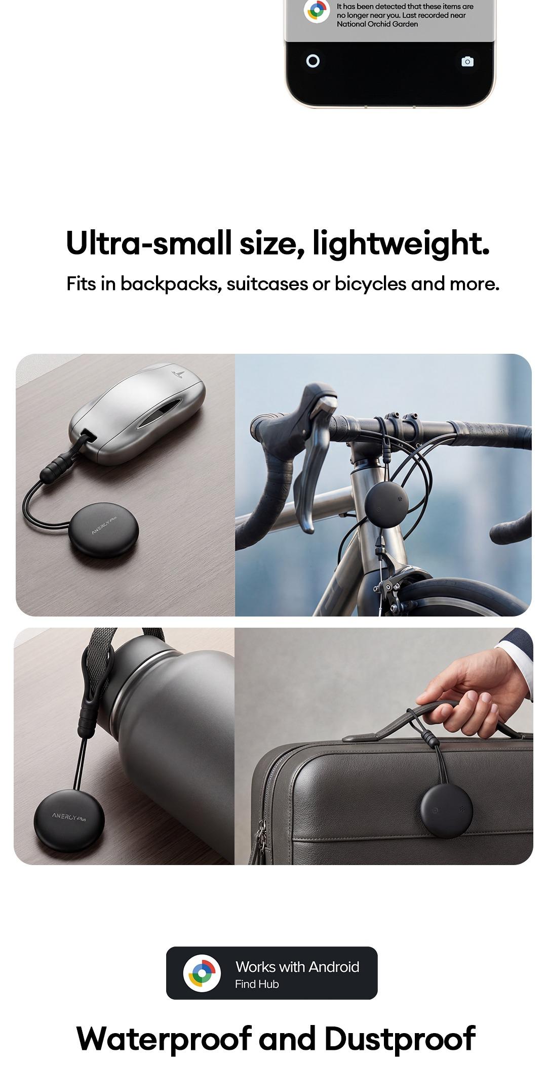 [Android Compatible] Airbot Anergy+ Tracker Tag AT20D | Black & White Product