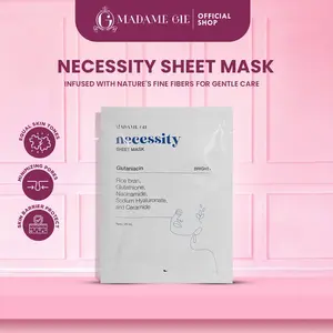 Madame Gie Necessity Sheet Mask - Masker Perawatan Wajah Ceramide Mencerahkan