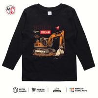 Gambar MAXIMO.CO Kaos Anak Build Your Dream Lengan Panjang Bahan Katun Combed Usia 3-12 Tahun Fashion Anak Premium Nyaman - Putih, M ( 10 - 15 kg ) dari Maximo Clothing Store Kab. Bandung 3 Tokopedia