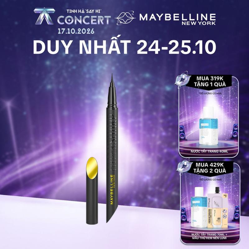 Bút Kẻ Mắt Nước Siêu Sắc Mảnh HyperSharp Liner 36h Extreme Maybelline New York Lâu Trôi 0.4g