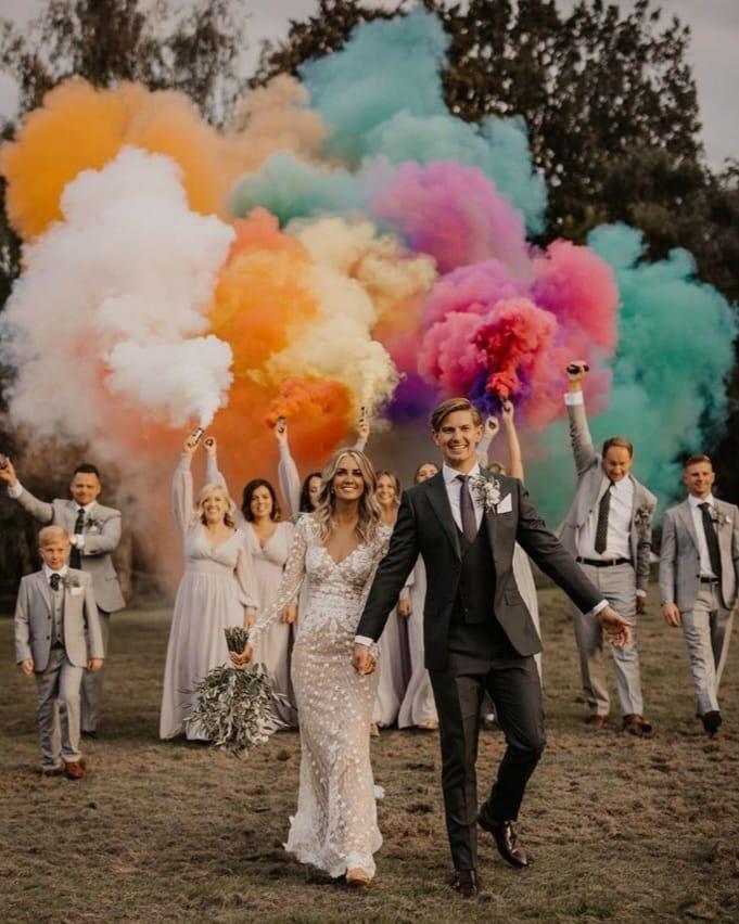 Gambar Smoke Bomb PREMIUM N1 N2  / Bom Asap / Asap Warna / Pipa Asap / Smoke Colour 60 DETIK FULL (3 TABUNG) - 1: PI-YE-GREEN dari TRUBUS LED Kota Bekasi Tokopedia