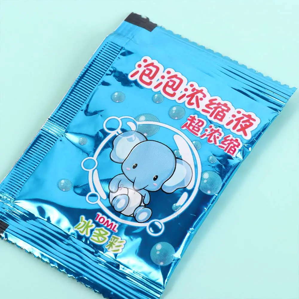 Portable Pouch 10ml Concentrated Bubble Solution Soap Environmental Concentrated Bubble Liquid Safe Toy Bubble Supplement Kids