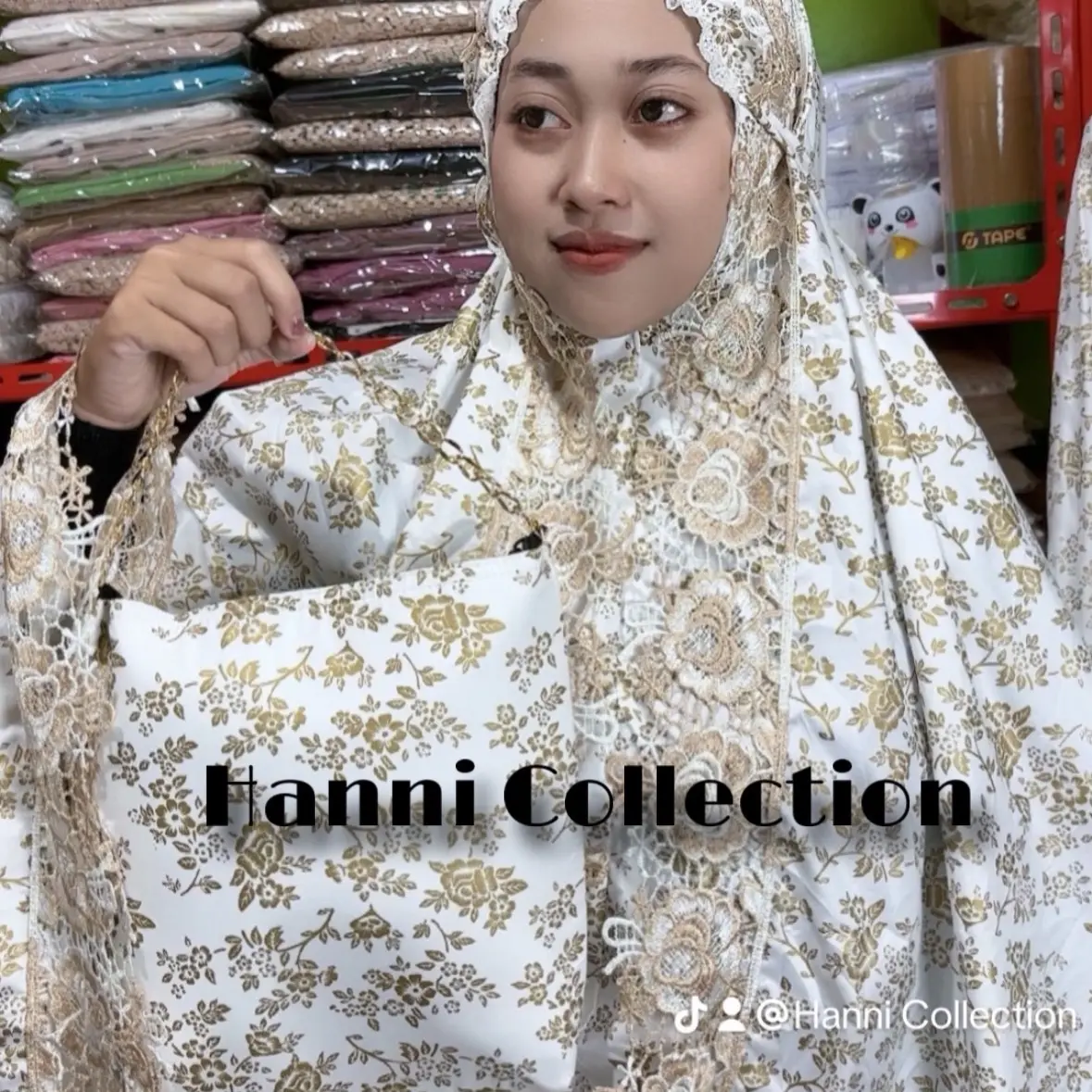 Mukena Full KD Renda Mewah Gipper - Bahan Katun Foil Lembut dan Halus - Cantik, Muslim