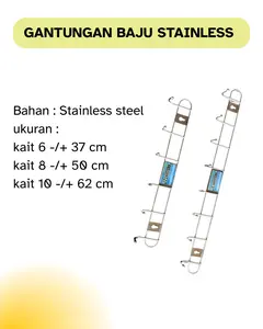 KAPSTOK GANTUNGAN BAJU FULL STAINLESS / KAPSTOK FULL STAINLESS MURAH