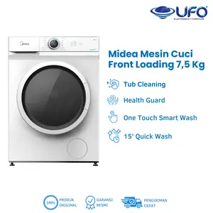 Midea Mesin Cuci Front Loading 7.5KG – Hemat Listrik & Air MF100W75