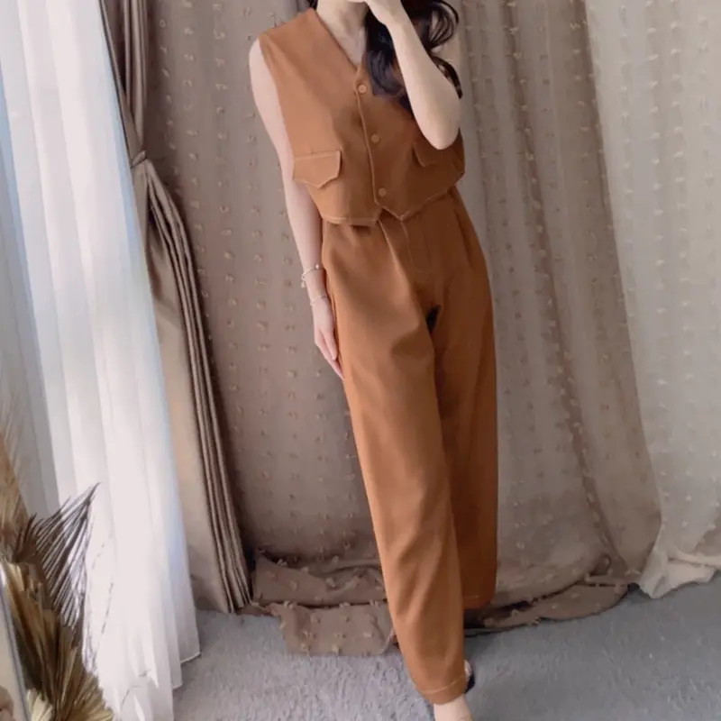 Gracia Set || One Set High Waist || Setelan Wanita || Setelan Crop Top || Vaeesan Baju Blazer Atasan Celana 0