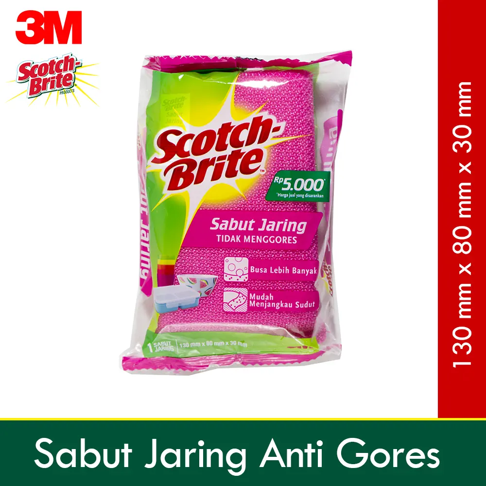 3M Scotch Brite Sabut Jaring ID-T60 Sabut Cuci Alat Plastik