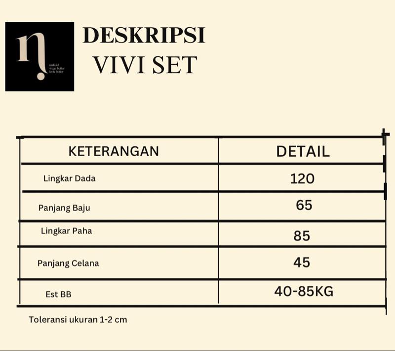 Vivi Set Baju Dewasa Wanita Rayon Premium LD 120cm Busui Friendly Kancing Penuh Celana Pendek Twill Mix Motif & Polos