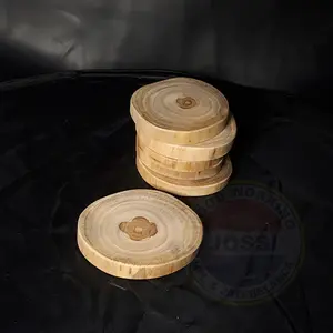 Tatakan Gelas Kayu Jati Natural